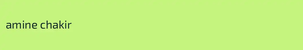 amine chakir